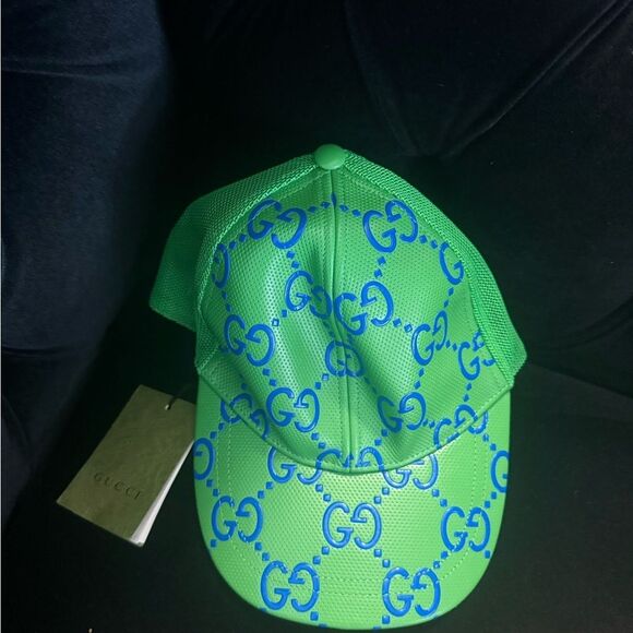 Brand new with box Gucci - GG Embossed Baseball Cap in Green size xl 60cm unisex - Picture 6 of 14